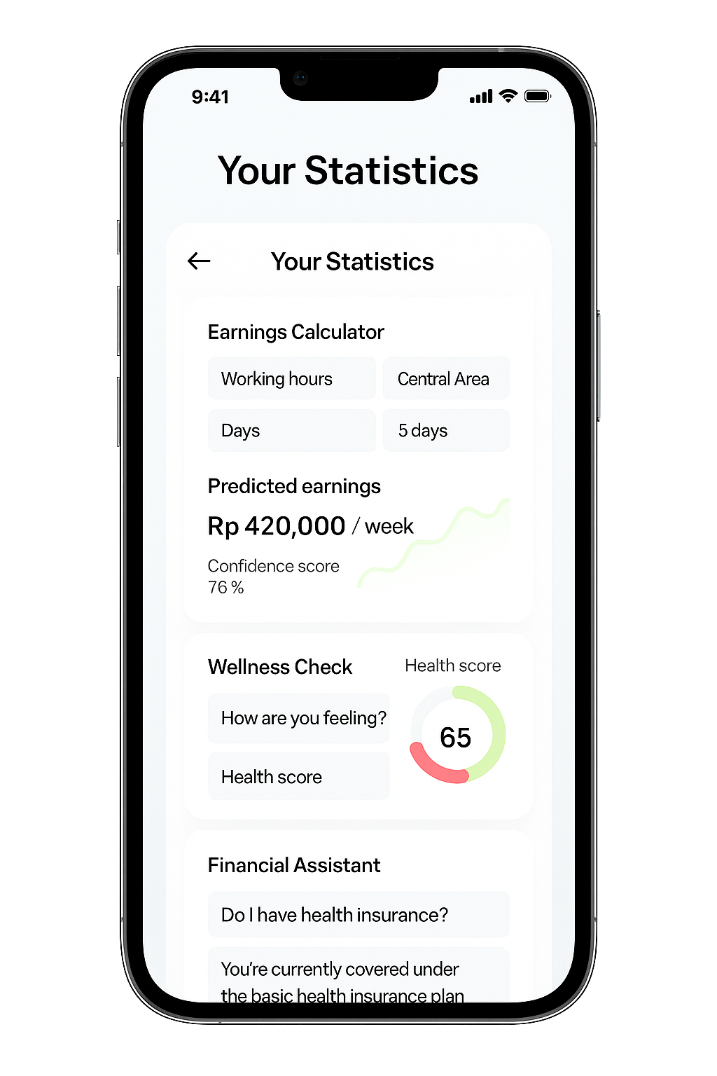 FairLeap AI Statistics Mockup